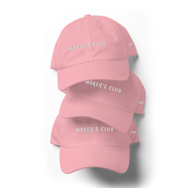 Embroidered Maker's Club Dad Hat